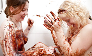 18 year girls lose their virginity while being double sexyed during a foursome